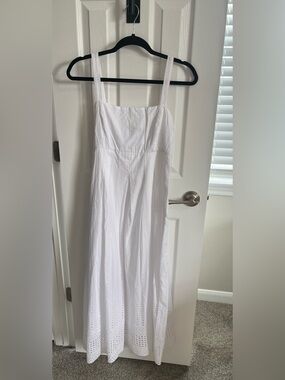 White Eyelet Maxi Dress - Women